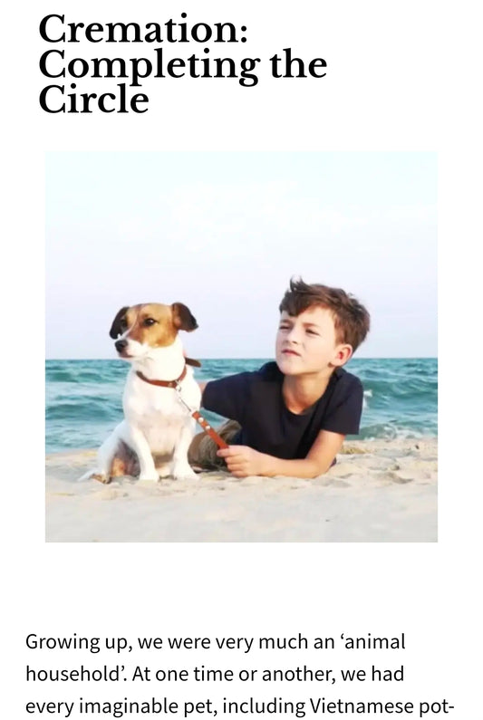 "Cremation: Completing the Circle" - Farewells Magazine, 03/04/23