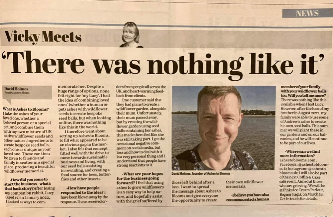 "Vicky meets...David Holmes" - Chichester Observer, 09/02/23