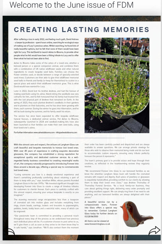 Creating Lasting Memories - FDM Magazine - June 2025