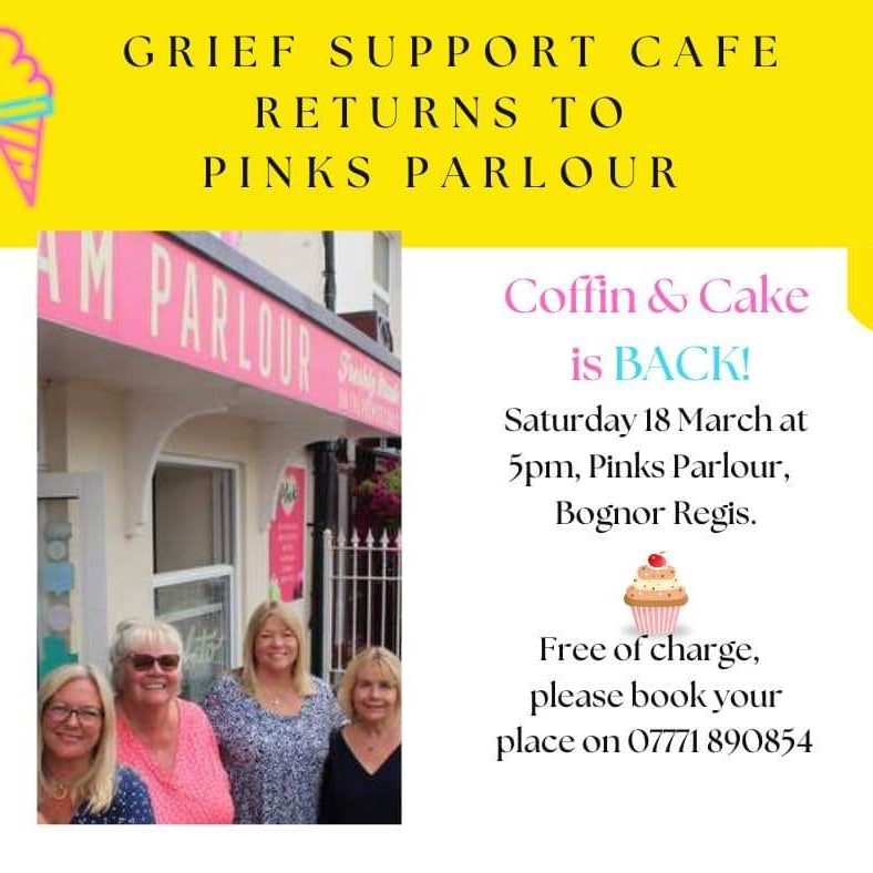 "Coffin & Cake Grief Cafe Returns 18/03/23"
