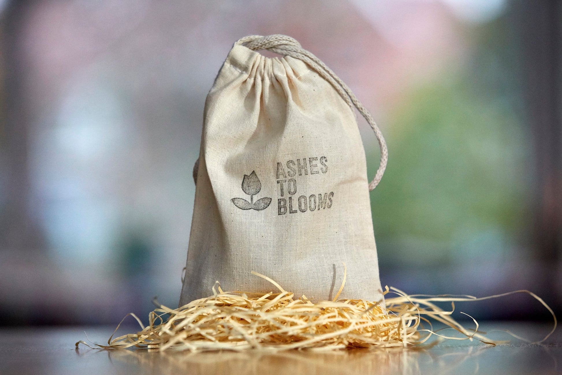 Ashes to Blooms - wildflower memorials, keepsake ashes, seedballs - 1 hessian bag of seed balls